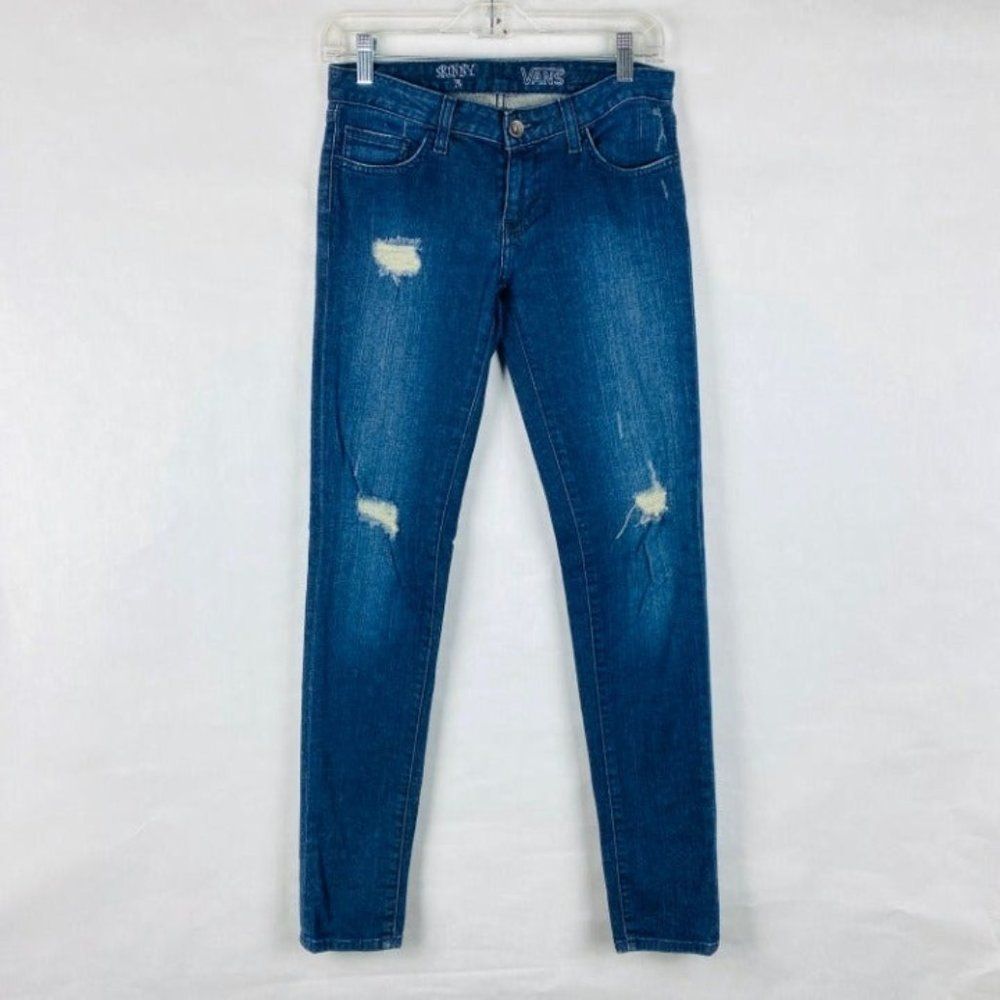 Vans Distressed Skinny Blue Jeans